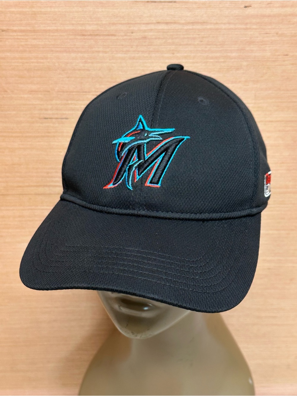 Miami Marlins Team MLB Black Baseball Hat Cap Adult OSFA Adjustable